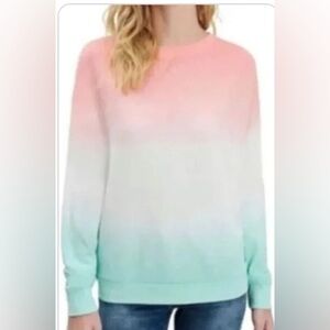 🌹SPLENDID OMBRE THERMAL SWEATSHIRT